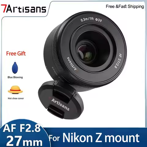 7Artisans AF 27mm F2.8 APS-C Autofocus Prime Lens STM Motor Compact Portrait Vlog Lens for Nikon Z Z