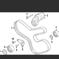 Tensioner assy bmw e70 e71 f01 f02 f10 f30 f25 n54 n55 original INA