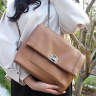 小香風純素皮革Gracelyn 中型斜孭袋/ 上肩袋 黑糖啡