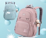 CTB -[ BISA BAYAR DI TEMPAT / COD ] Tas Ransel Perempuan Polos JLD / Tas Sekolah Anak Perempuan & De