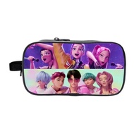 Ống Kpop Demon Hunters Huntrix Movie Merch hộp bút trẻ em dành cho gái và bé trai túi đựng lớn đồ dù