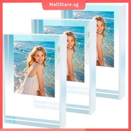 3Pcs Acrylic Mini Picture Frame for Desk Decoration Portable Film Photo Frame for 2.1x3.4 inch Photo