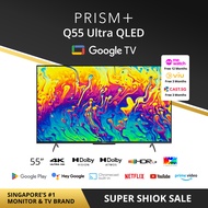 PRISM+ Q55 Ultra | 4K QLED Google TV | 55 inch | Quantum Colors | Google Playstore | Inbuilt Chromecast