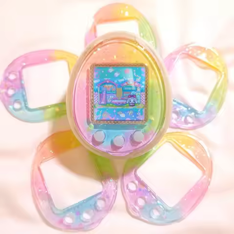 Tamagotchi Electronic Pet Color Panel 4u/4u+ Plastic Cute Colorful Pearls Paste The Machine Faceplat