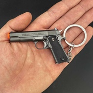 1: 3 All-Metal Detachable Collector's Edition 1911 Mini Keychain Toy Pendant Small Gun