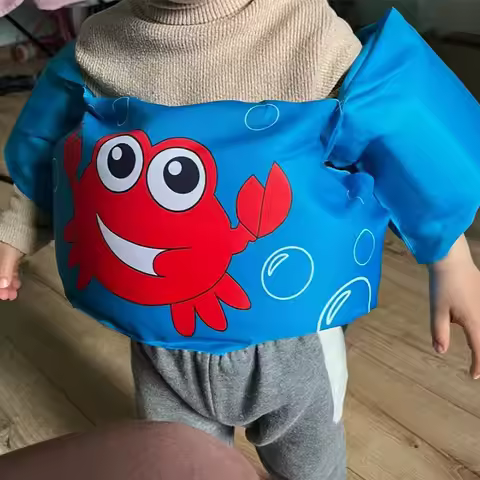 Swim Arm Band for Kids Life Vest Whistle Child Lifejacket Swimsuit Foam Cartoon Safety Swimming Pool