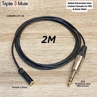 OFC Extension Cable IEM in ear monitor Headphone aux 3.5 to 6.5 Premium extension