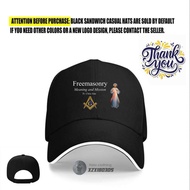 Digital Printing & Customizable Freemasonry "Meaning and Mission" - themed Baseball Cap | Black Sand