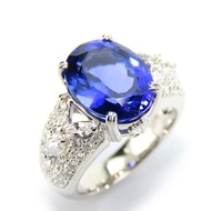 二手坦桑石鑽石戒指