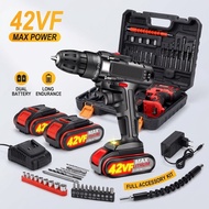 ⚡SG Next Day Delivery⚡42V Cordless Electric Drill Multifunction Screwdriver Tool Set for Wood Metal 