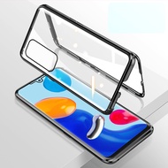 (Kính Hai Mặt 360) ốp Nam Châm Cho Xiaomi Redmi Note 11 11S Global Note 10 Pro Max 10S 10Pro Mi 11 L