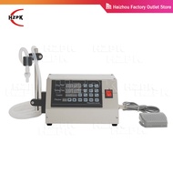 HZPK เครื่องบรรจุกึ่งอัตโนมัติ5-1000มล. เครื่องบรรจุน้ำดื่มนมขวดเล็กควบคุมแบบดิจิตอล GFK-180