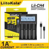 Liitokala CH41.5V Universal Battery Charger for 21700 26650 18650 No.57 3.7V 1.2V Lithium Batteries 