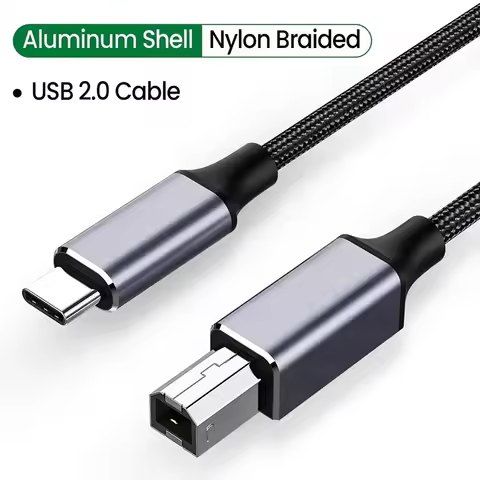USB Type A to USB Type B 2.0 Cable For Laptop MacBook HP Canon Brother Epson Dell Samsung Printer US