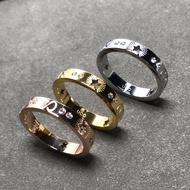 FJX3 Seiko Ring Hollow Star Couple Style Qi
