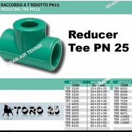 Tee Reduser ppr atp toro 2x11/2 inch 63mm×50mm pn25