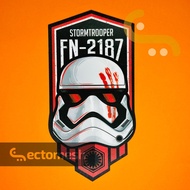 Star Wars Stormtrooper Finn FN-2187 Badge - Weatherproof Vinyl Sticker by Ectomesh