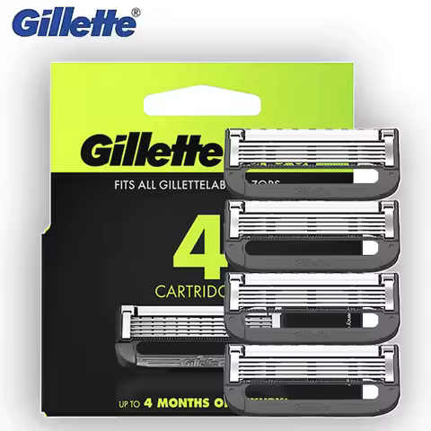 Gillette Labs Mens Razor Blades Compatible with Gillette Labs Razor - 4/8Pcs Cartridges With Exfolia