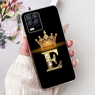 เคสสำหรับ Realme 8 4G 8i Realme หรูหราปกตัวหนังสือแฟชั่นเคสโทรศัพท์ซิลิโคนนิ่มบางใสสำหรับ Realme 8 P