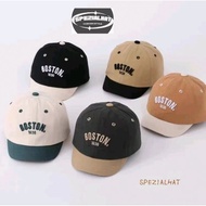 Unisex Boston Embroidered Children's Baseball Cap Suitable for Ages 2-3 Months Soft and Yemeni Mater