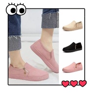 Korean Style Casual Women's Flat shoes Sneaker with Zip (Kasut perempuan)