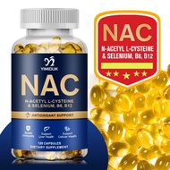 NAC Glutathione Supplement with Vitamin B12 Skin Hydration, Antioxidant, Immune, Cellular Health, De