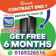 Unifi Tukar Maxis Home Fibre 🔥FREE 6 Bulan Bill + FREE Gifts TNG 50-200🔥