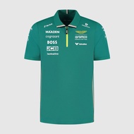 2025 Racing Season F1 Racing Short Sleeve, No. 14, Alonso, Quick-Drying Breathable, Kart Sports T-Sh