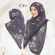 Tudung Bawal Labuh Corak Printed Chiffon Voile Bidang 55 | Amiza | Abstrak | Adawiyah Harga Borong D