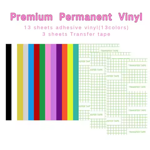 Permanent Adhesive Vinyl Sheets For Cricut Joy/Cricut Joy Xtra/Cricut Maker 3/Maker/Explore 3 machin