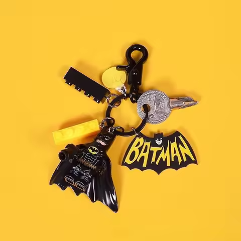 Hot New Batman Anime Toys Pendant Car Keychain Pendant Backpack Pendant Accessories Gifts Backpack A