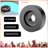Yoo Vinyls Record Center Adapter Aluminum 45 RPM Turntable Adapter Player Accessories