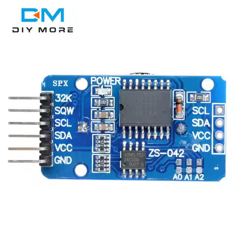 DS3231 AT24C32 IIC Module Precision Clock Module DS3231SN Memory Module Without Battery 3.3-5.5V For