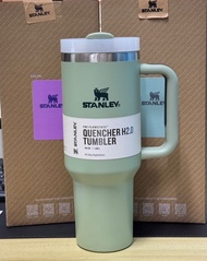 Stanl.e/y 40oz/1.1L Quengher H2.0 Tumbler With Handle With Straw Lids Stainless Steel Coffee Termos 