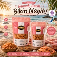 CRISPY SHRIMP PACKAGING 50g TO 250g SIDE DISHES AND PRACTICALCemilan FREE SPOON