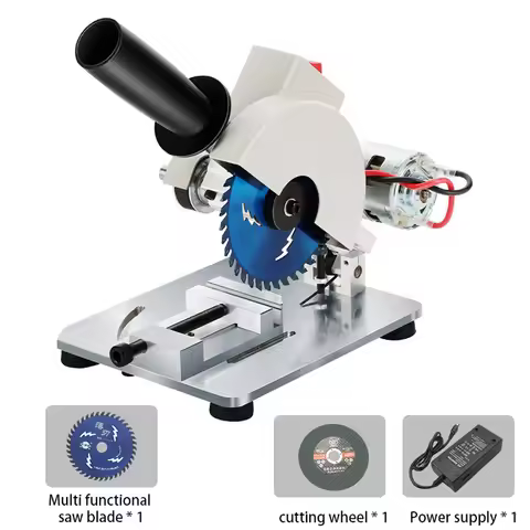 Benchtop-Electric Mini Circular Saw, Cut Off Chop Machine, Multifunction Mini Cutter Saw 45 Degree C