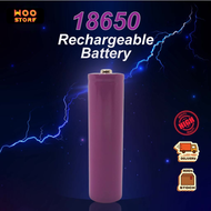 READY STOCK 18650 lithium Rechargeable battery Button Top Rechargeable battery 12000mah