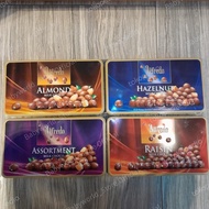 Alfredo Imported Chocolate Box 180g Milk Almond Variant Hazelnut/ Raisin/ Assortment/