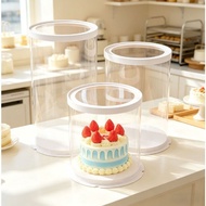 8/10/12 inch clear box transparent round cake box Tall high cake boxes wedding gift box