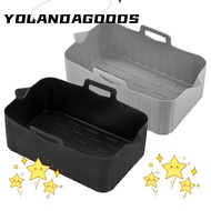 YOLA Air Fryer Baking Tray, Silicone Rectangle Air Fryer Basket, Reusable Silicone Air Fryer Liners 