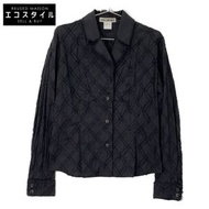 三宅一生 IM31FJ035 黑色棉質菱形切割設計側開衩外套 3