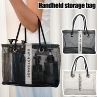 Women Large Capacity Travel Beach Bag Mesh Toiletry Gym Bath Cosmetic Portable Outdoor Wash Swimming