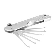 {drtytu} Lockpicking Set 7 in 1 Lock Repair Tools + Training Transparent Padlock Practice Locksmith 