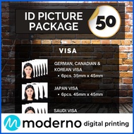 ❡ ❂ ✙ ID Picture Package Set Passport ID Size Student ID Photo Printing Services