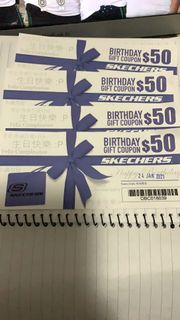 Skechers $50 Coupon(消費Skeschers $50 coupon （消費滿500才可使用1張，$1000可用2張）