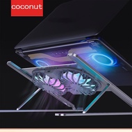 【Coco】1/2/3 Lightweight Laptop Stand with Twin Cooling Fans for 14-17inch Laptops Aluminum Adjustable