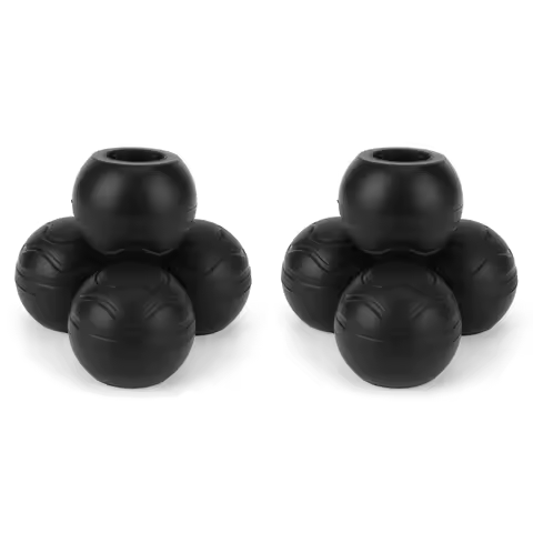 4Pcs Camping Chair Leg Cap Anti Slip Stabilizing Rubber Ball Feet Shock Absorption Moon Chair Foot C