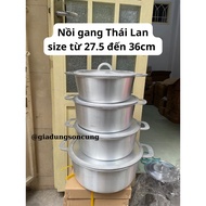 Thick Thai cast iron pot numbers 6,7,8,10