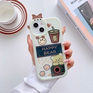 C013 SOFT CASE CUTE PITA HAPPY BEAR 3D XIAOMI REDMI A1 2022 A2 2023 9A 9C 10A 10 4G REDMI NOTE 10 4G