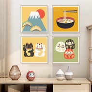 Japanese Decorative Painting Japanese Style Dharma Egg Lucky Cat Restaurant Izakaya Japanese Style P